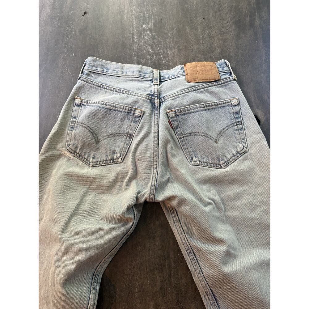 Vintage Levi's 501 Jeans size W30 L32 Made in Brazil 501-0193 Distressed Button - Picture 5 of 14